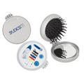 Round Plastic Sewing Kit/ Mirror/ Hair Brush Combo (3-5 Days)